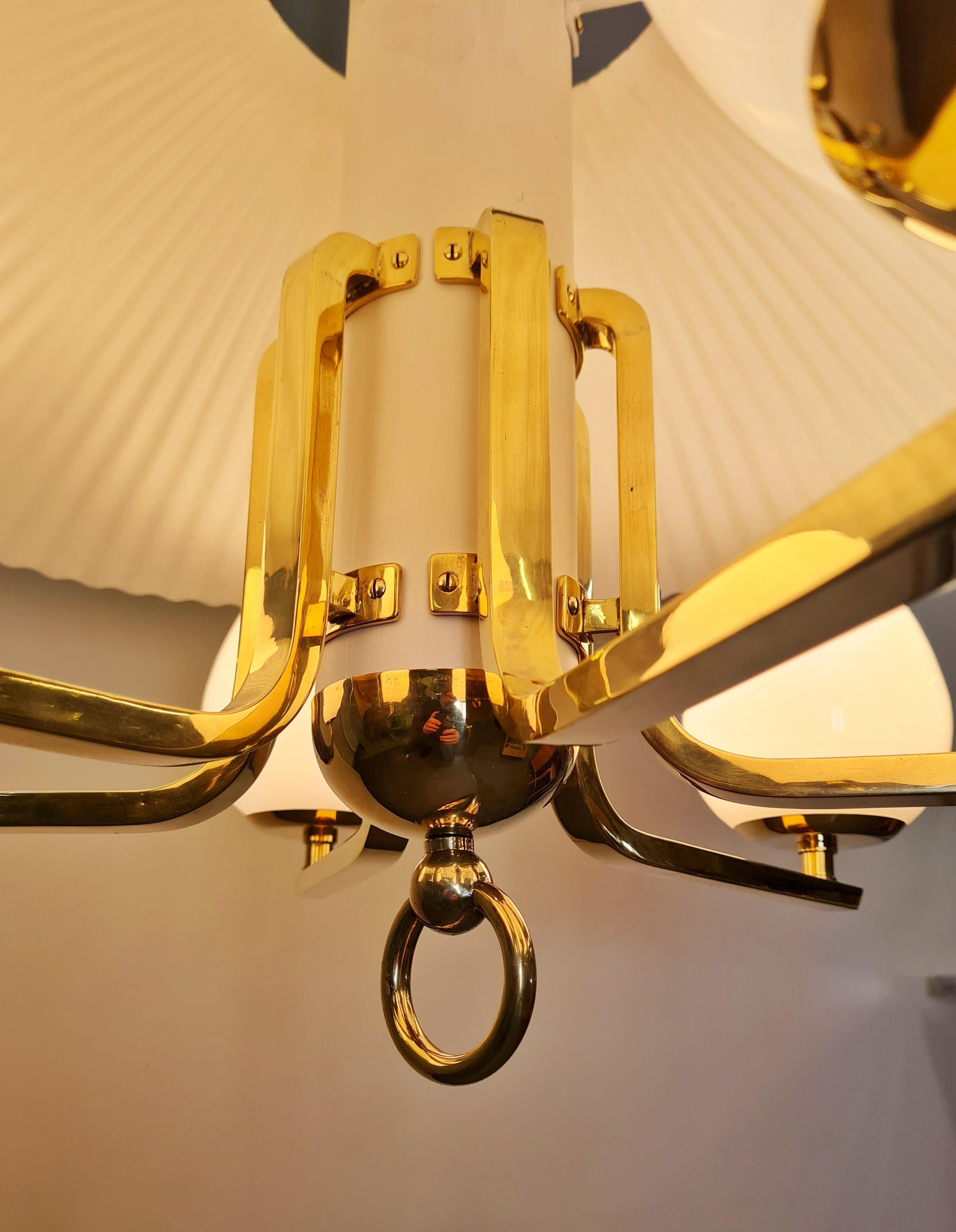 A Comissioned Paavo Tynell Ceiling Lamp, Taito, 1940s In Good Condition For Sale In Helsinki, FI