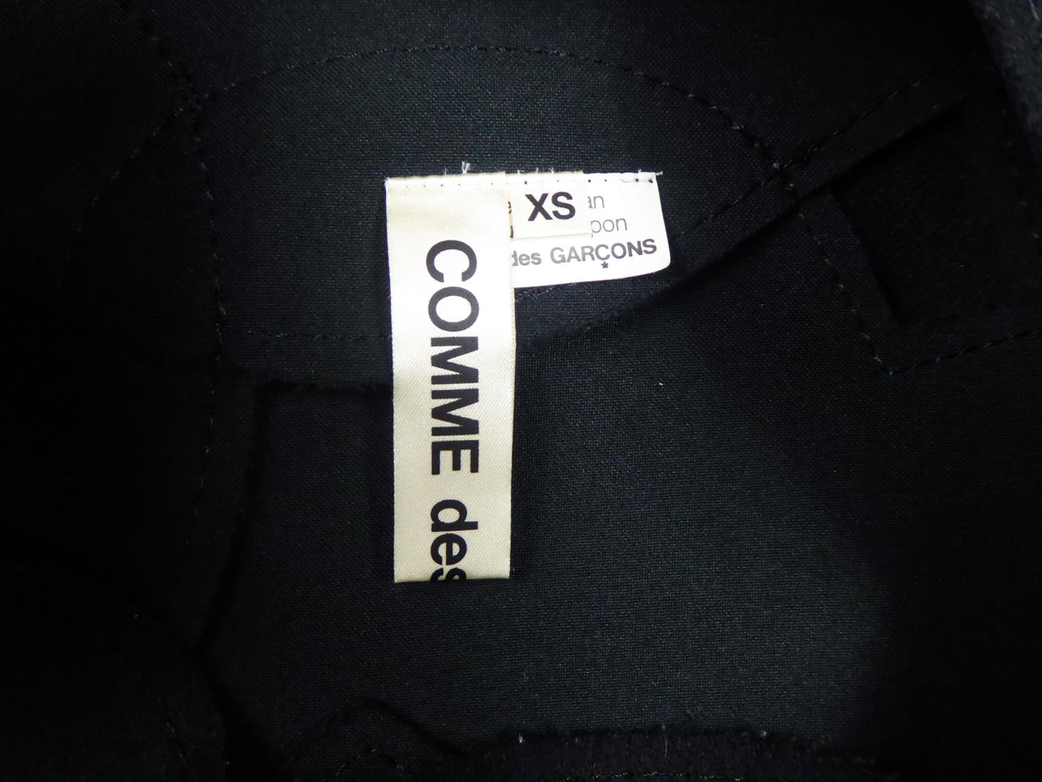 A Comme des Garcons Junya Watanabe Schwarzes Chasuble-Kleid aus Wolle Circa 2000 im Zustand „Gut“ im Angebot in Toulon, FR