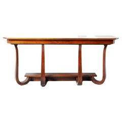 Console Table with Solid Ash Wood