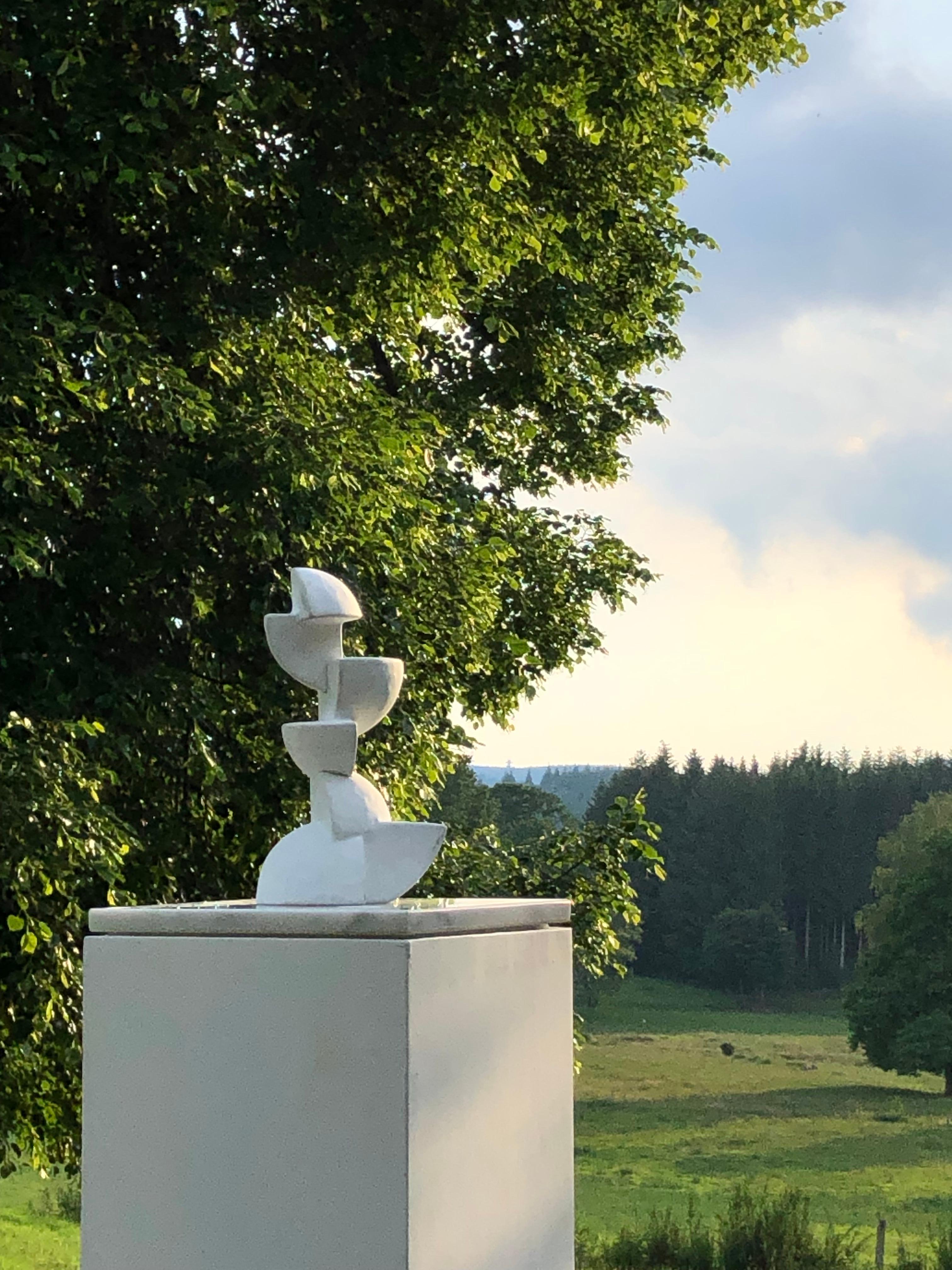 A Constructivist MODERNIST Ceramic SCULPTURE France 1950 In Good Condition For Sale In PARIS, FR