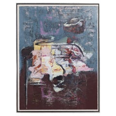 Used A Contemporary Abstract Painting by Miguel Ybáñez (Born 1946)