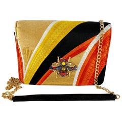 A contemporary 'Asami' japanese brocade melissa bag (model)
