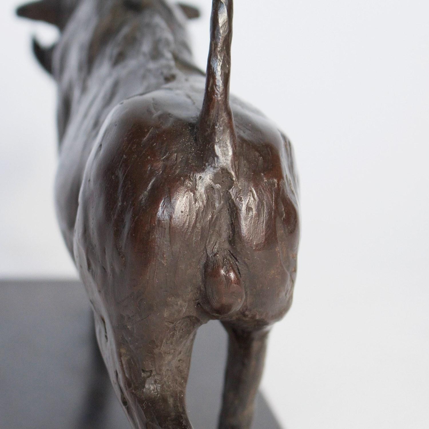 Contemporary Bronze Sculpture of a Trotting Warthog by Jenna Gearing 5