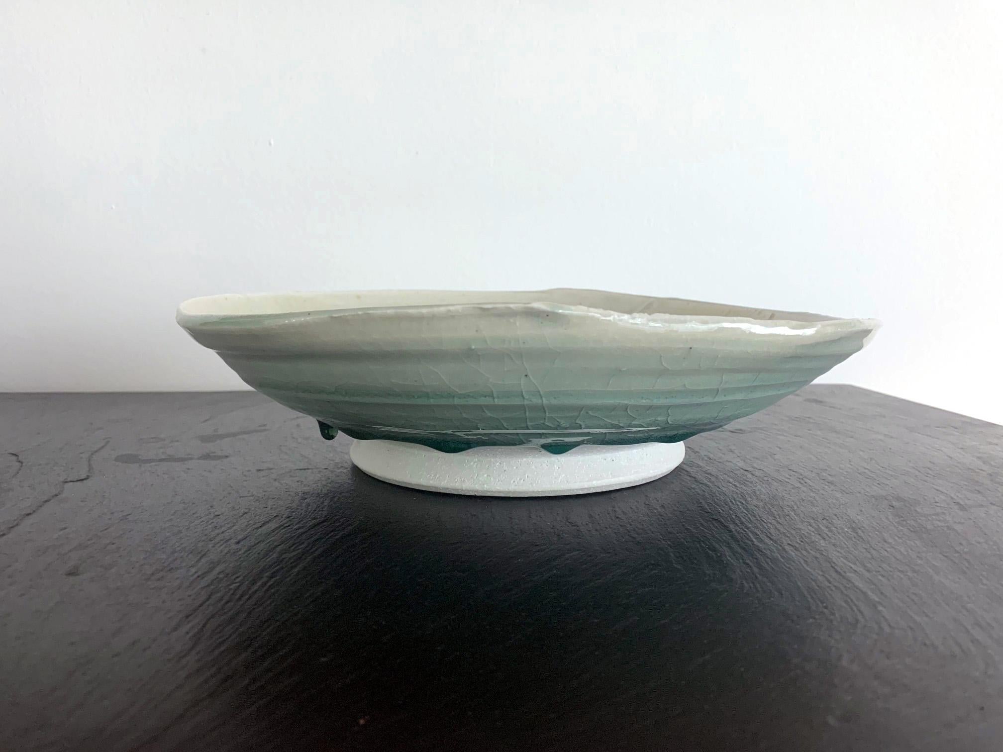 Japonisme Contemporary Ceramic Bowl by Teruo Hara