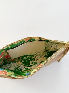 A Contemporary 'Chinatsu' clutch bag in vintage Japanese brocade from Kyoto
