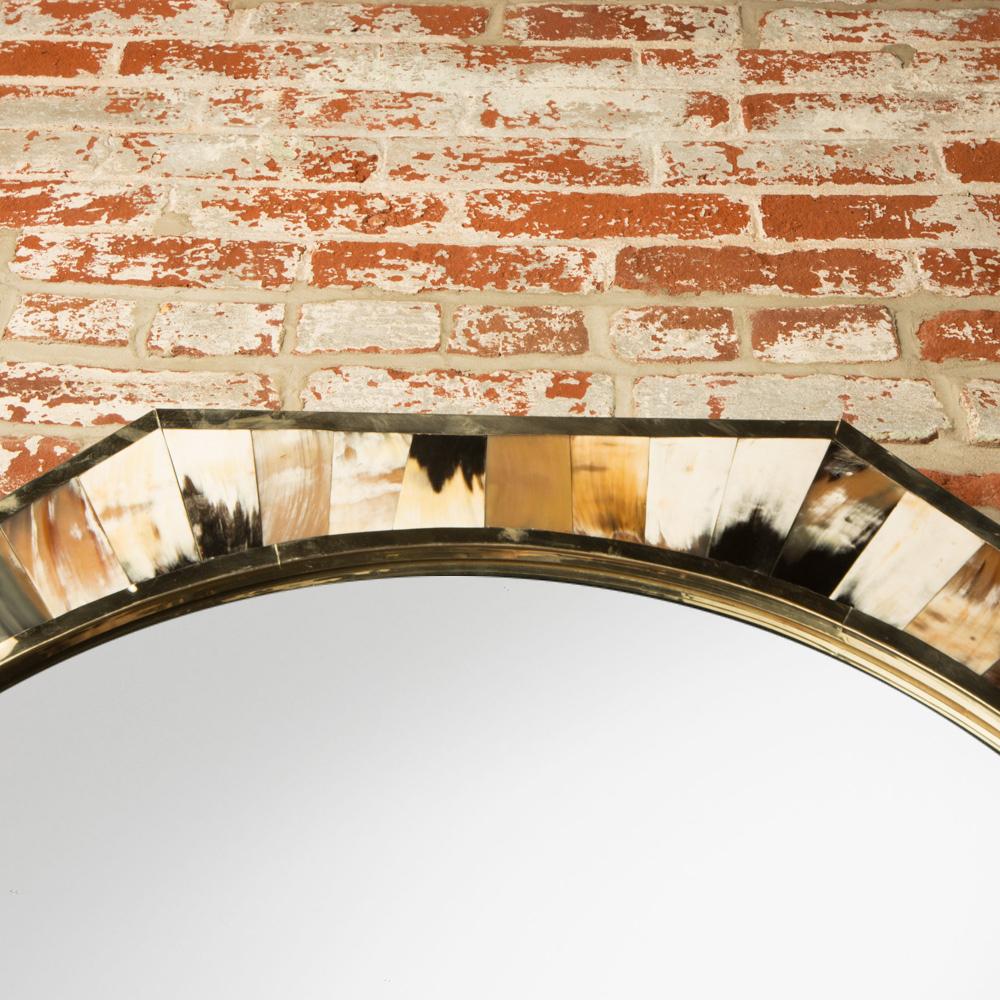 Contemporary Eight Sided Mirror, in the Manner of Karl Springer In Good Condition In Philadelphia, PA