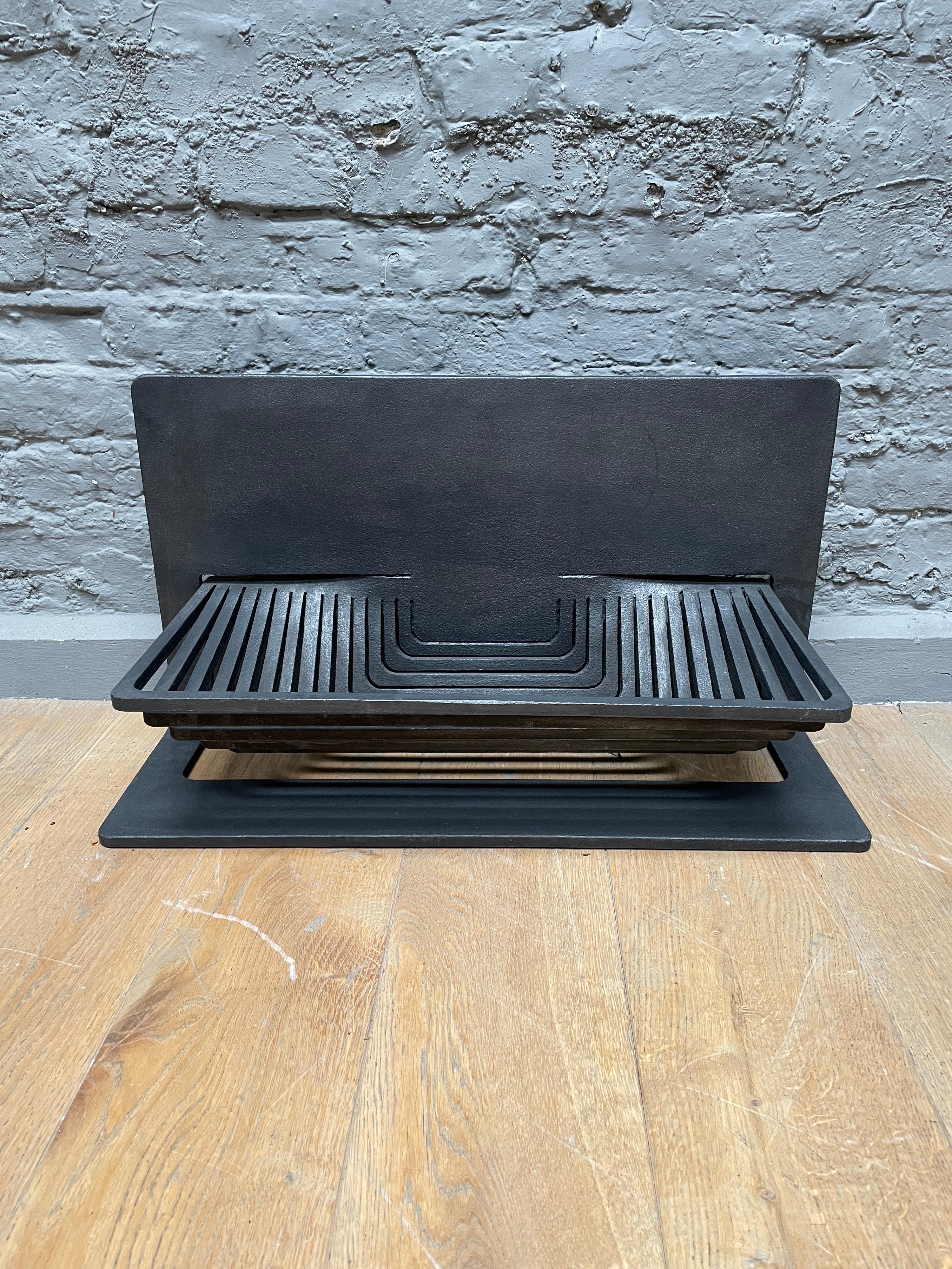 Modern Contemporary Fire Grate by Stuart Hill For Sale