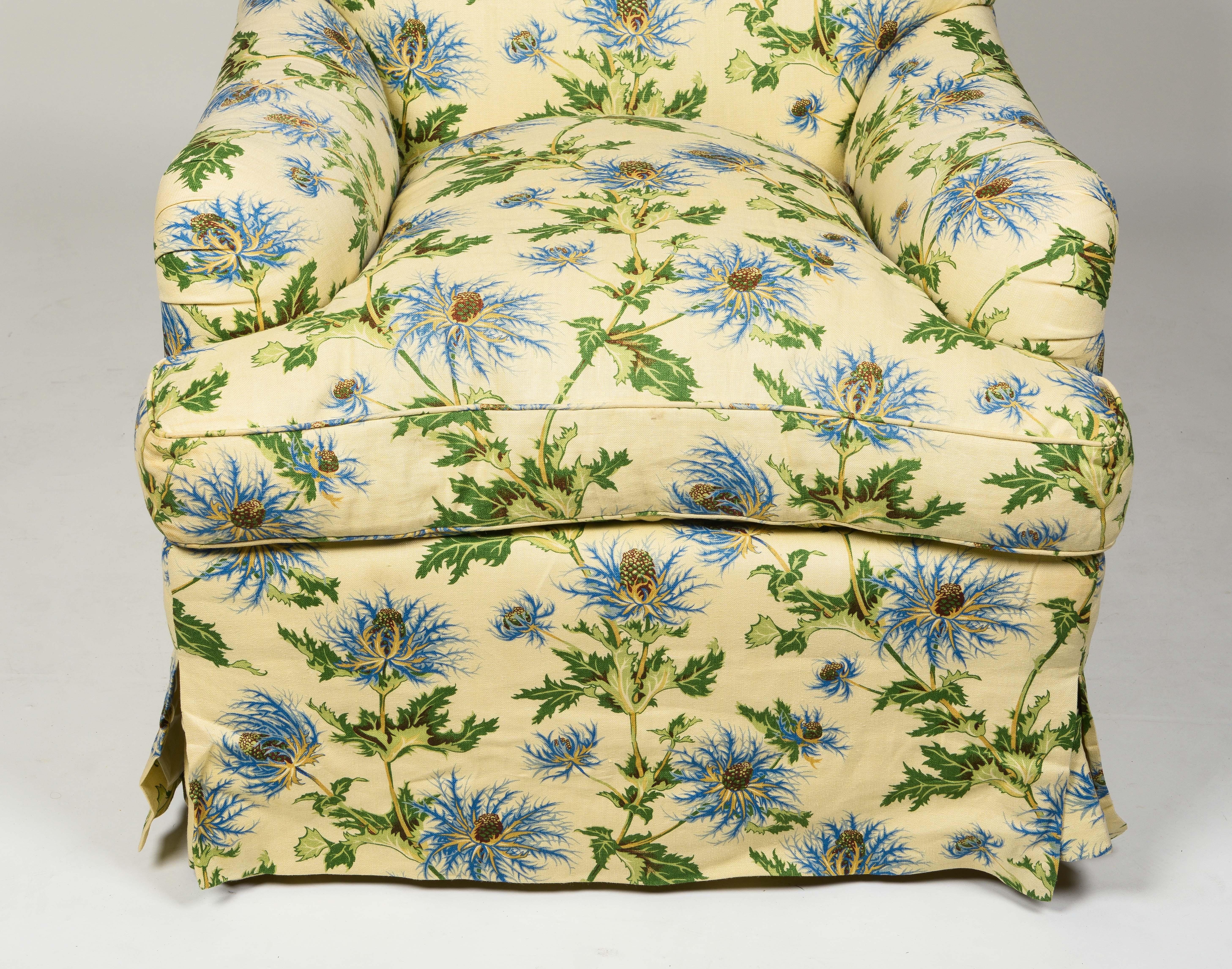 Contemporary Linen Upholstered Bridgewater Armchair 3