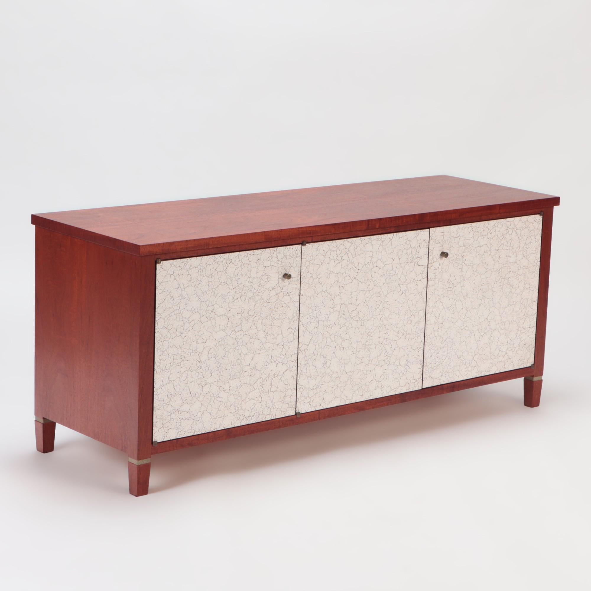 North American Contemporary Mahogany Wheeler Credenza, by Andy Messenger, 2019 For Sale