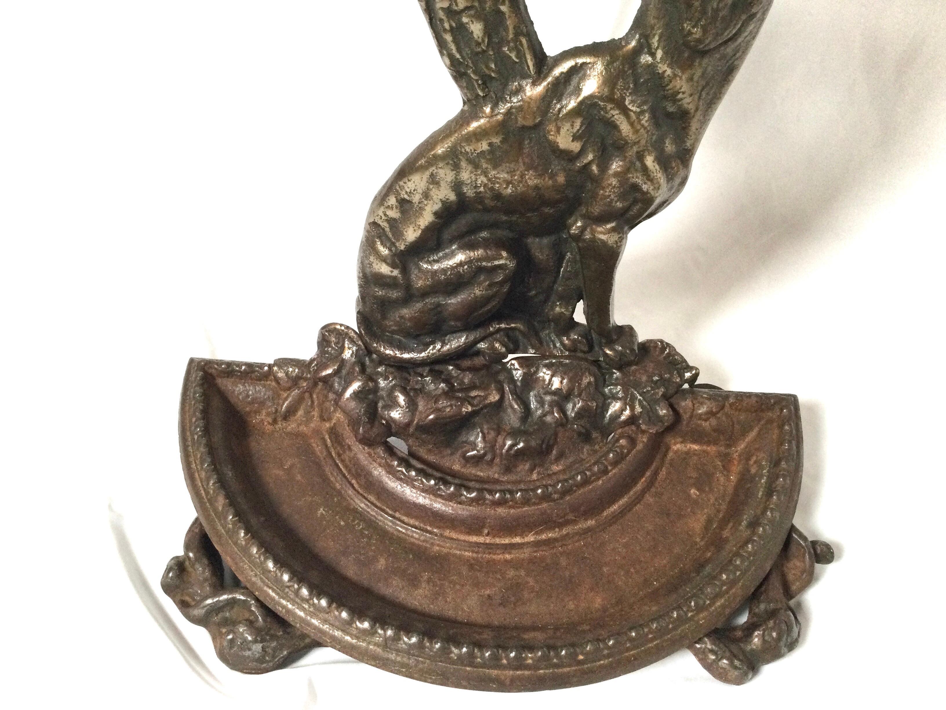 Early 20th Century Continental Cast Iron Umbrella Stand