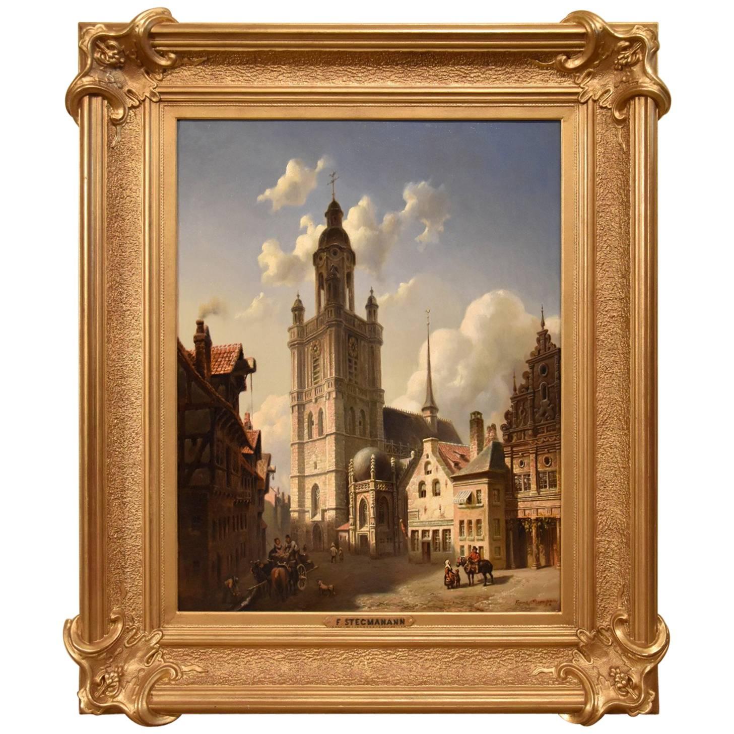 "A Continental City" by Franz Stegmann For Sale