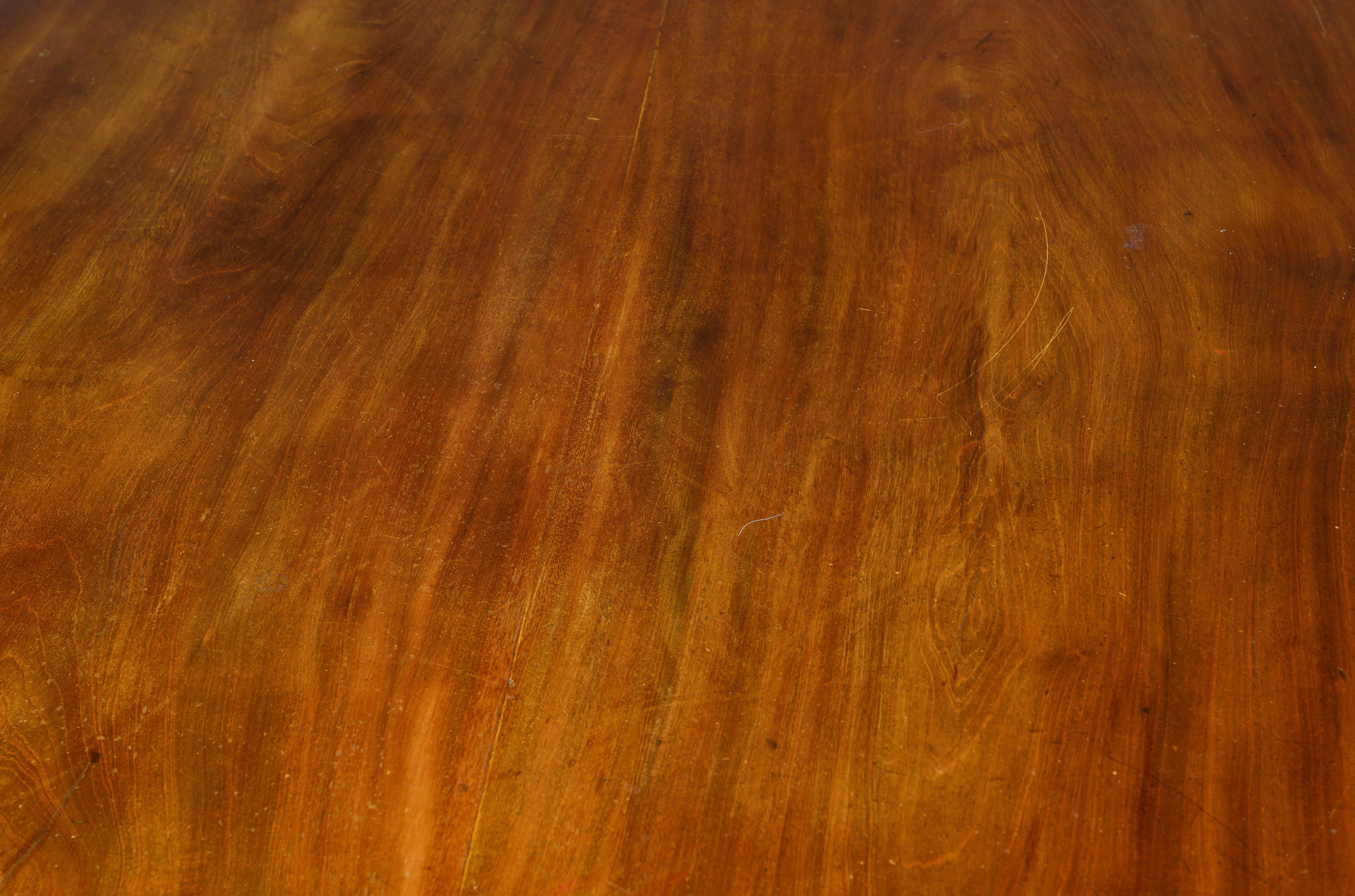 A Continental Mahogany Oval Center Table For Sale 2