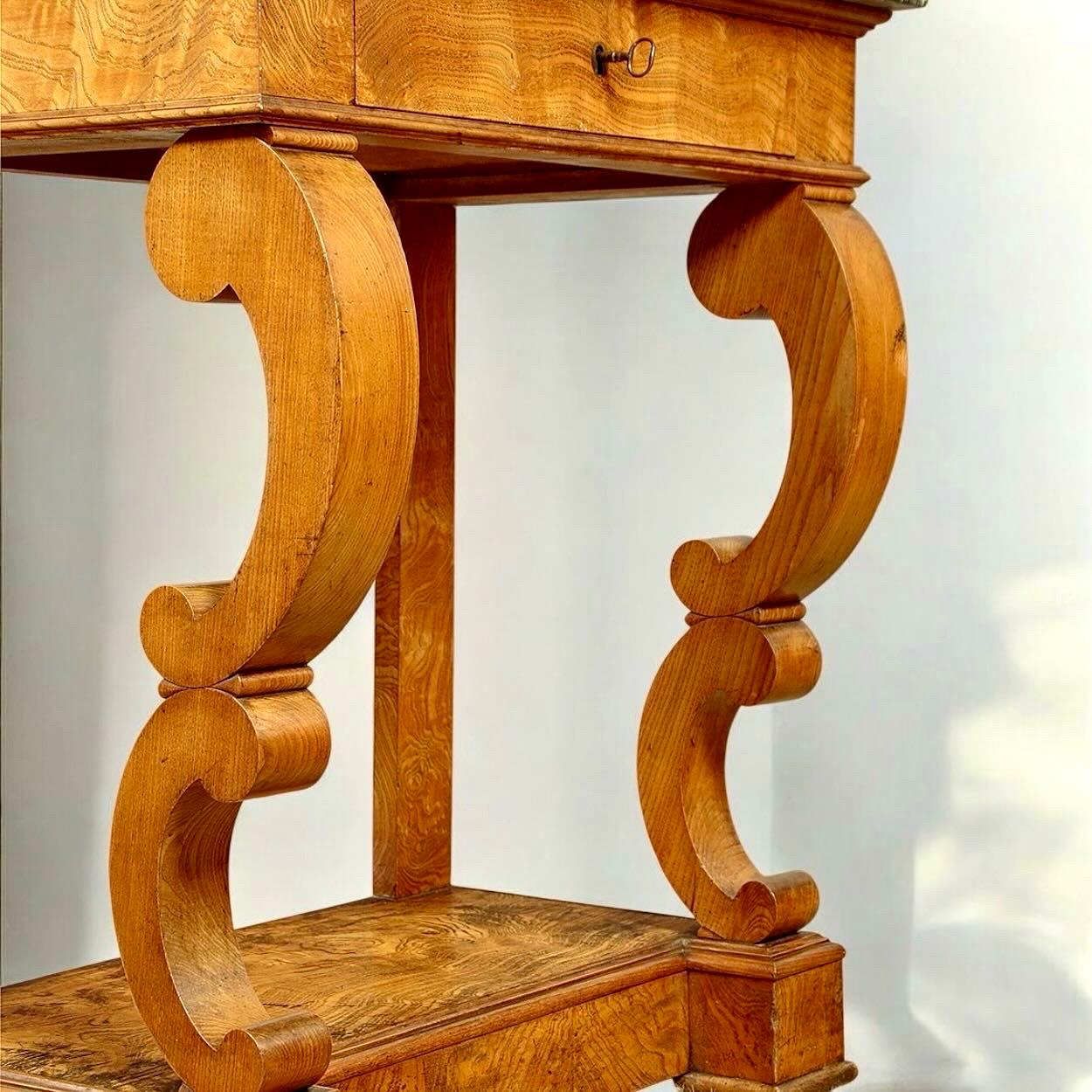 A Continental Marble Topped Console Table Circa 1850 In Good Condition For Sale In London, GB