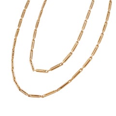 A Continental yellow gold chain