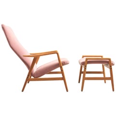 'Contour' Reclining Chair with Ottoman, Alf Svensson