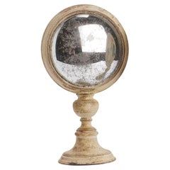 Miroir rond convexe, Italie, 1870