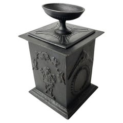 Cool Empire Cast Iron Tobacco Box from Hellefors Bruk, Sweden