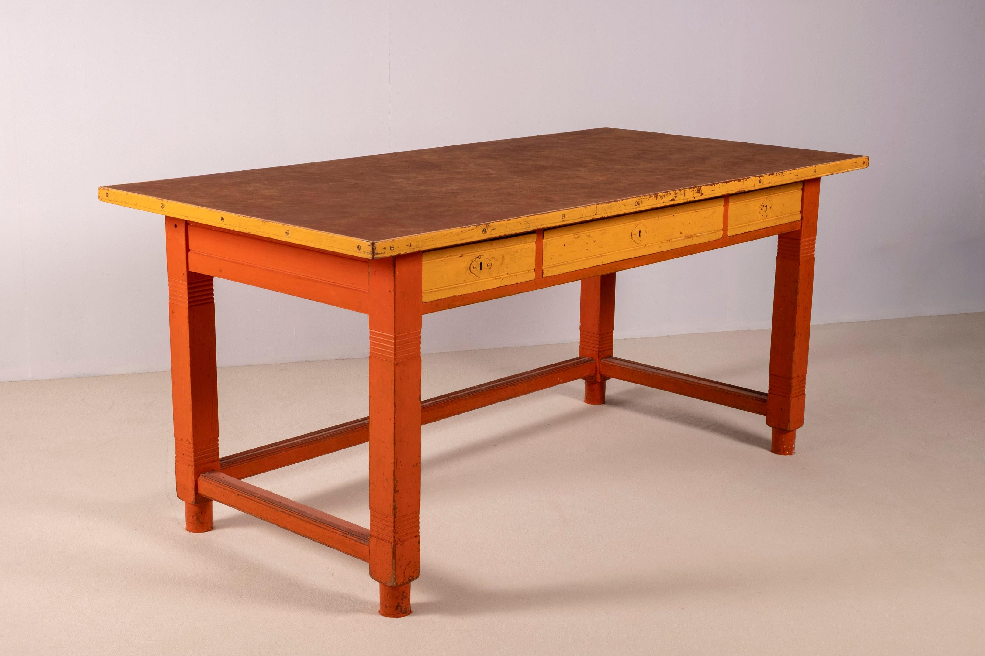 Danish A Copenhagen City Hall Desk by Martin Nyrop for Rud Rasmussen, 1905 For Sale