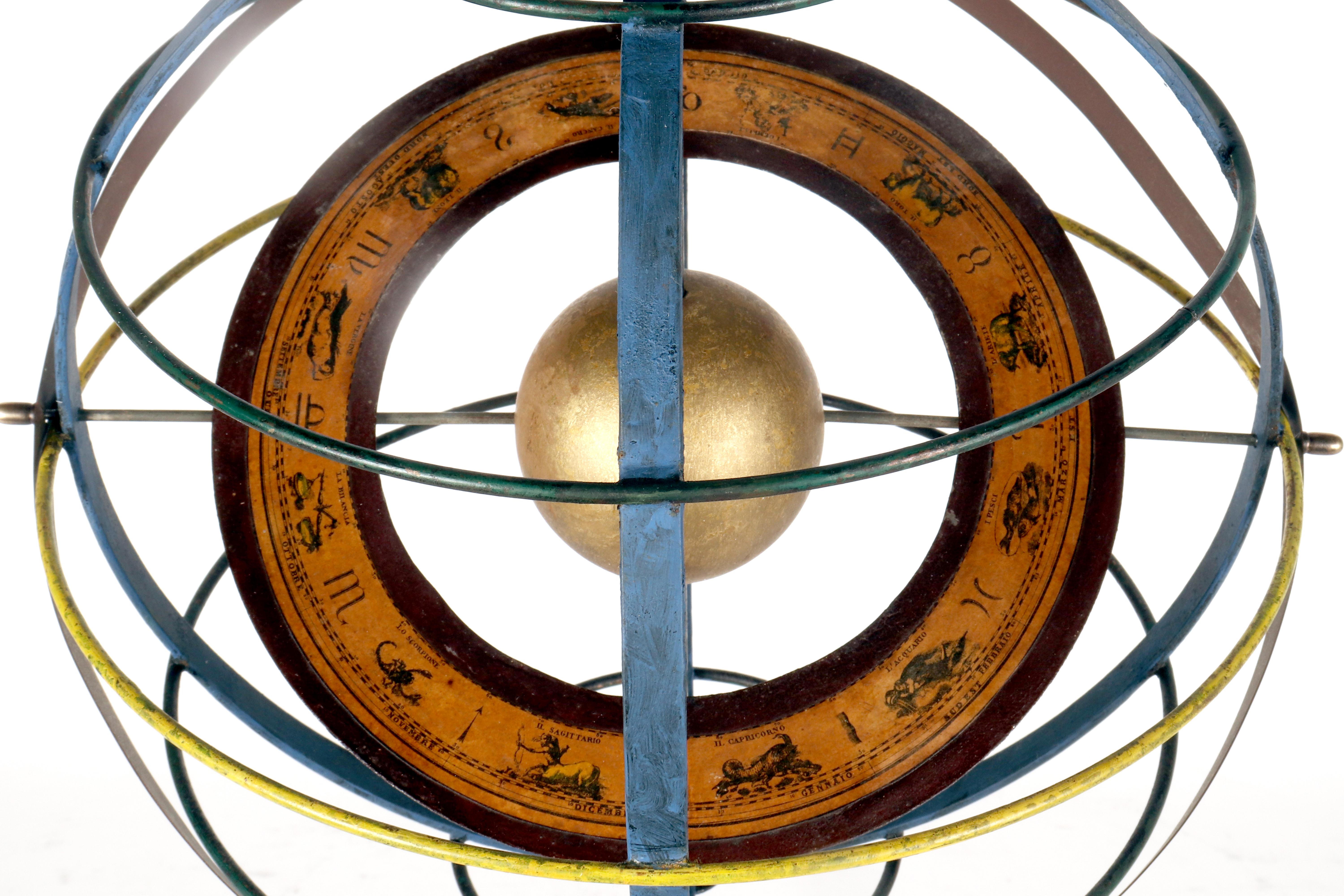 A Copernican armillary sphere, Paravia, Milan, Italy 1930 For Sale 5