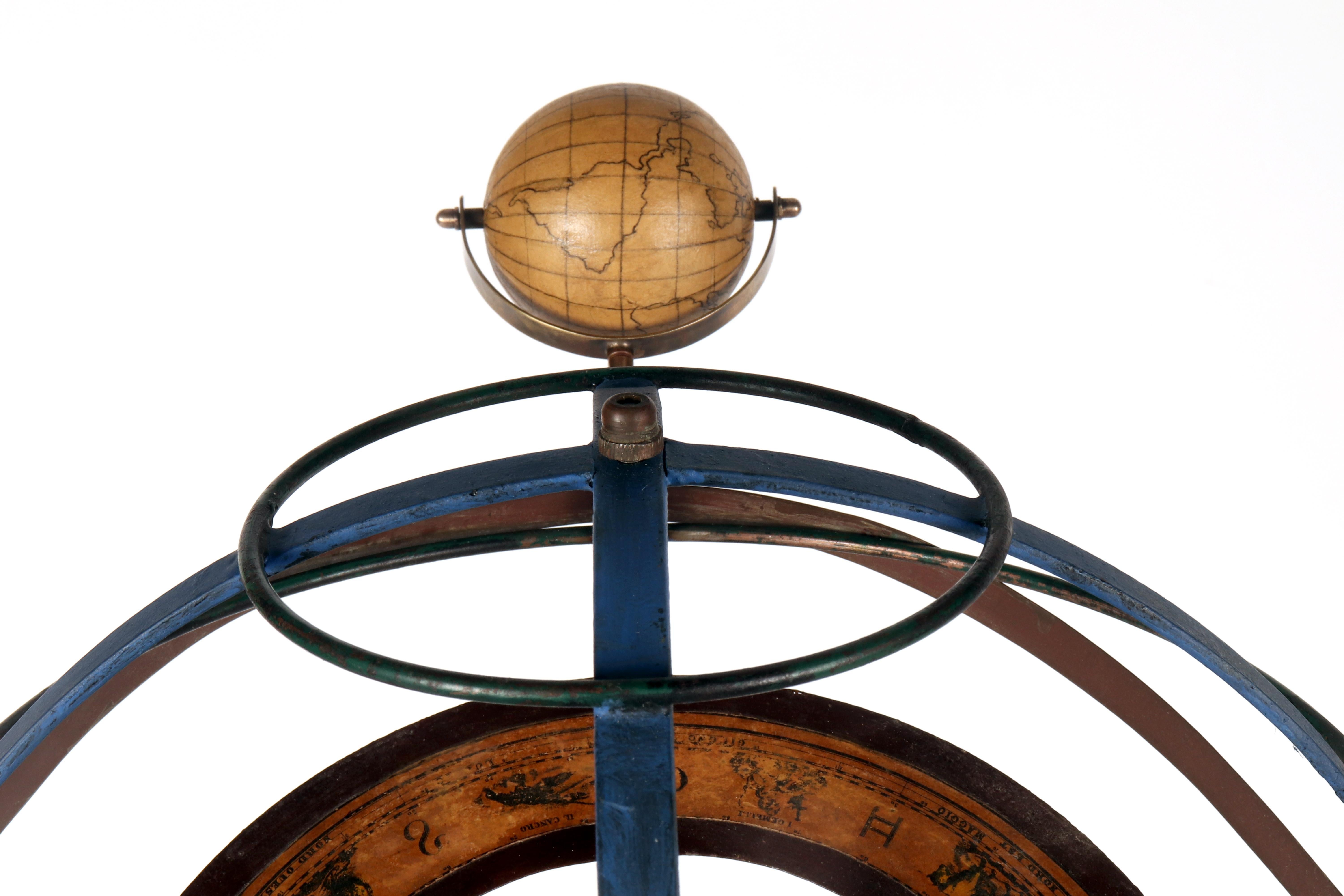 A Copernican armillary sphere, Paravia, Milan, Italy 1930 For Sale 6