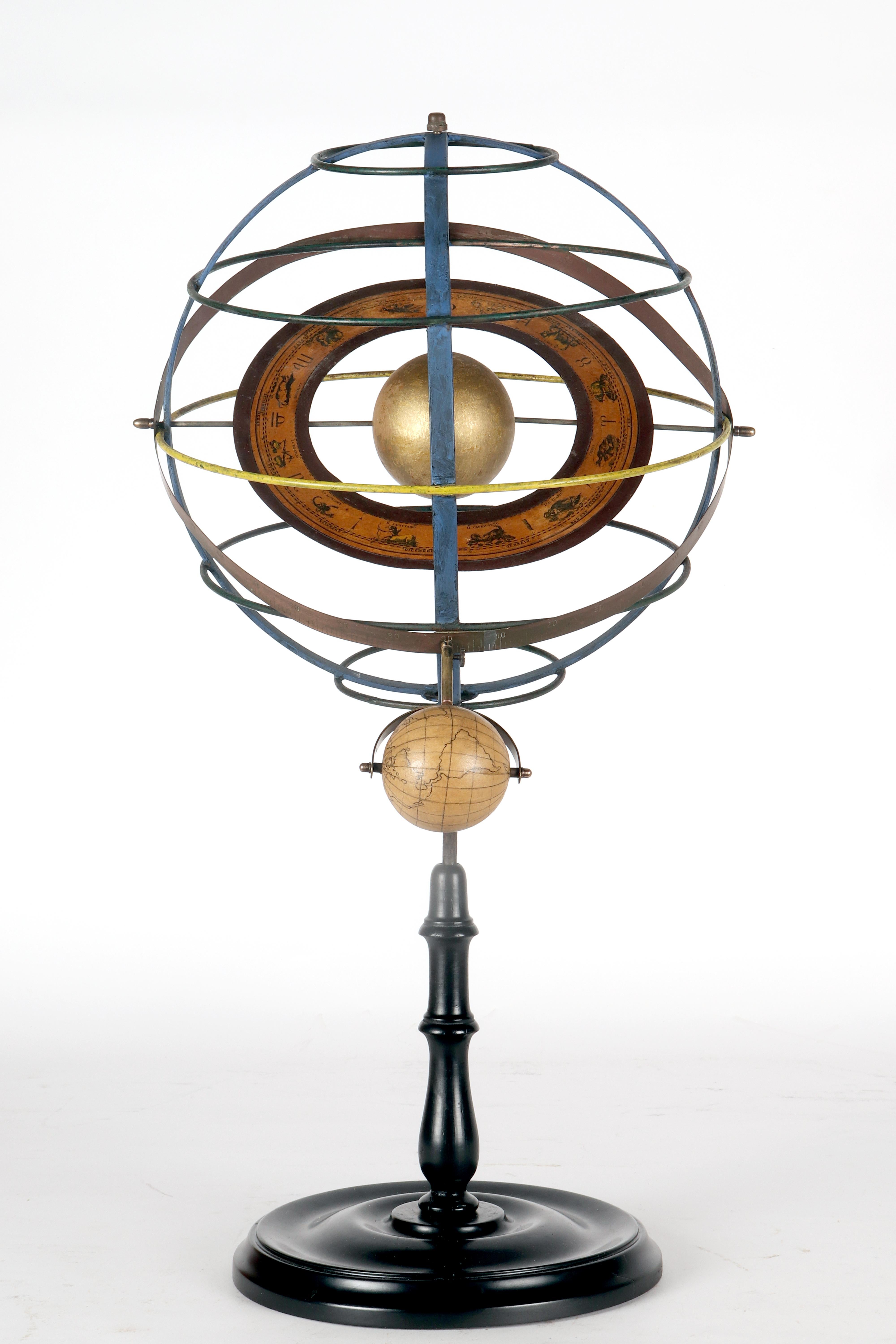 Italian A Copernican armillary sphere, Paravia, Milan, Italy 1930 For Sale