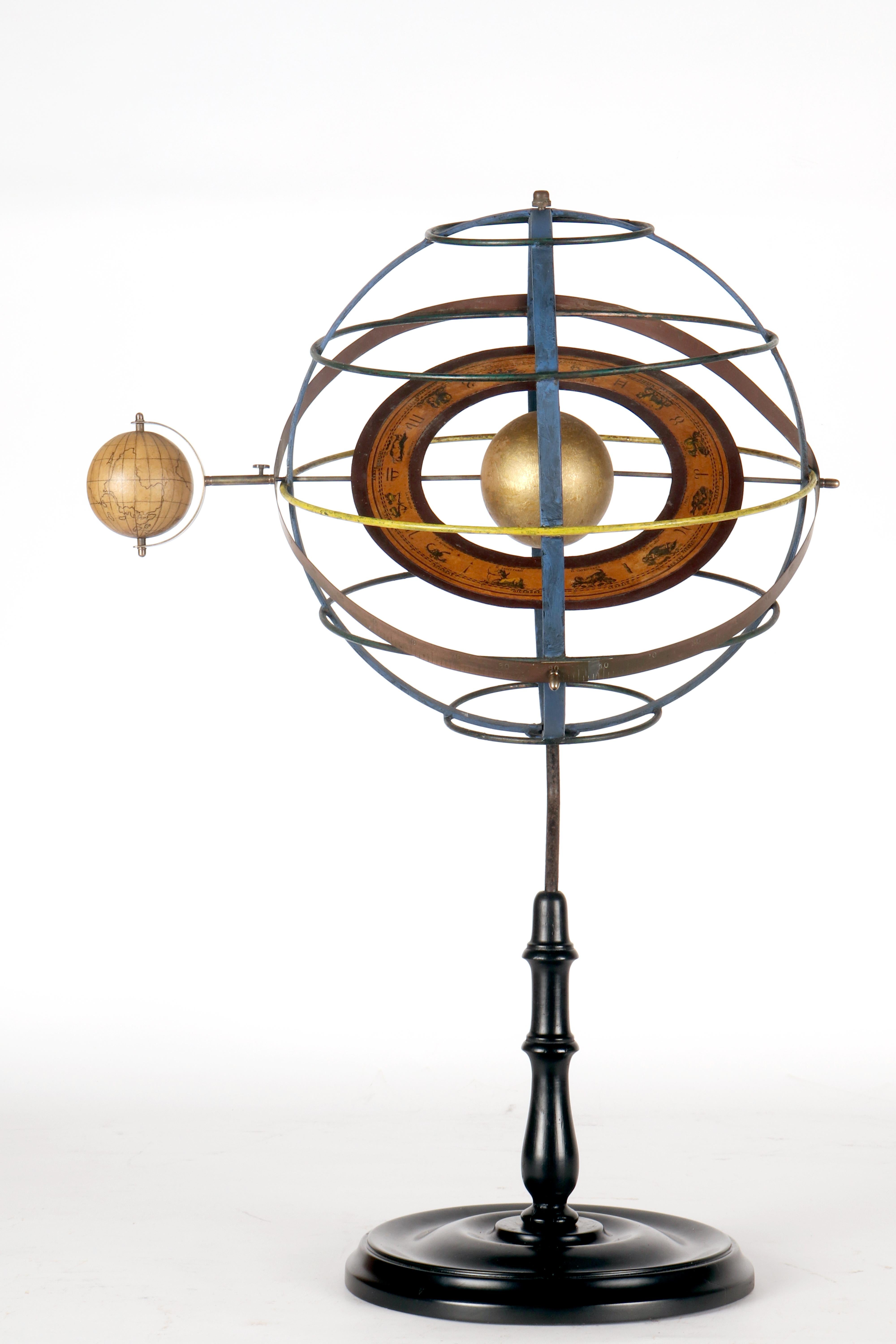 20th Century A Copernican armillary sphere, Paravia, Milan, Italy 1930 For Sale