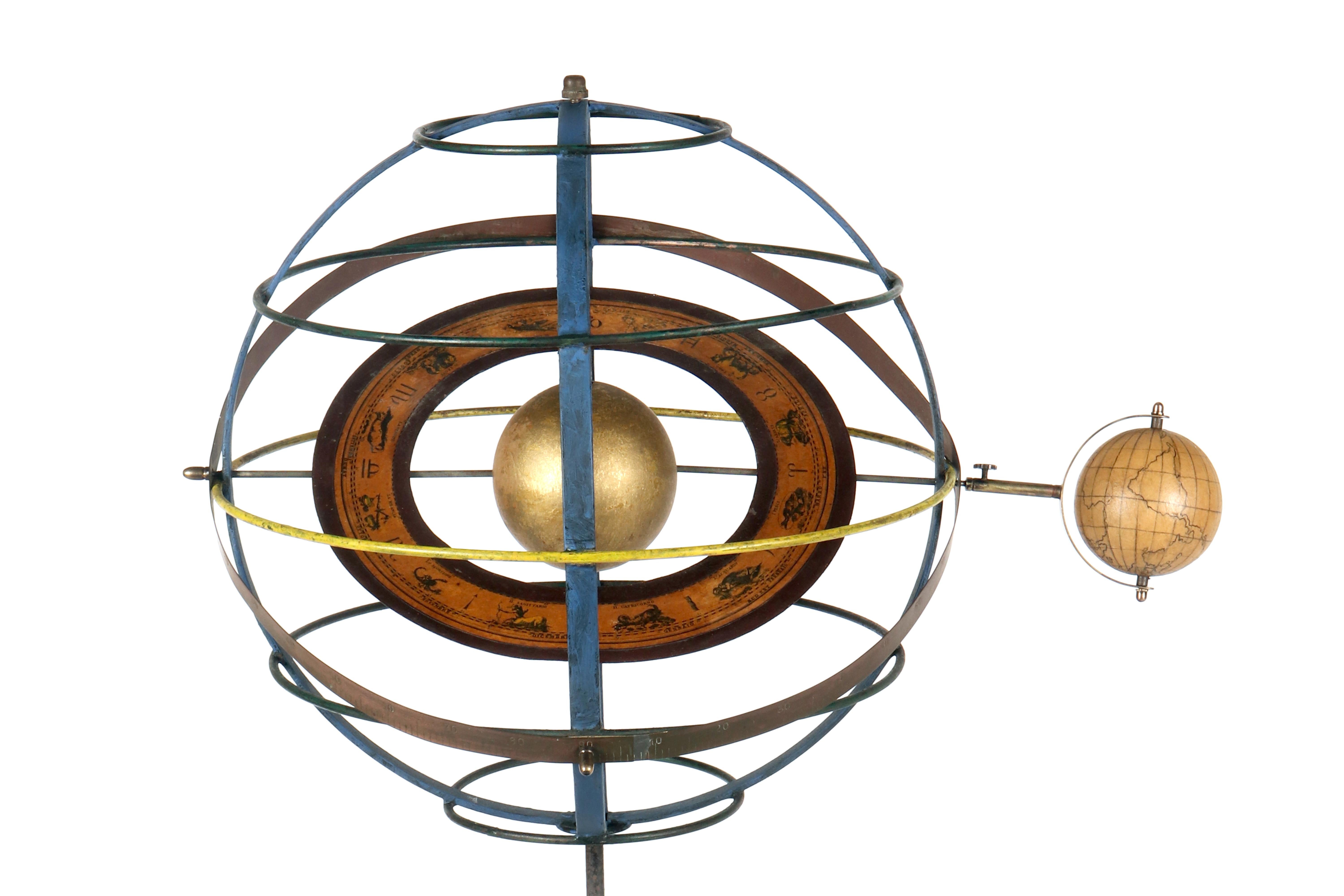 A Copernican armillary sphere, Paravia, Milan, Italy 1930 For Sale 1