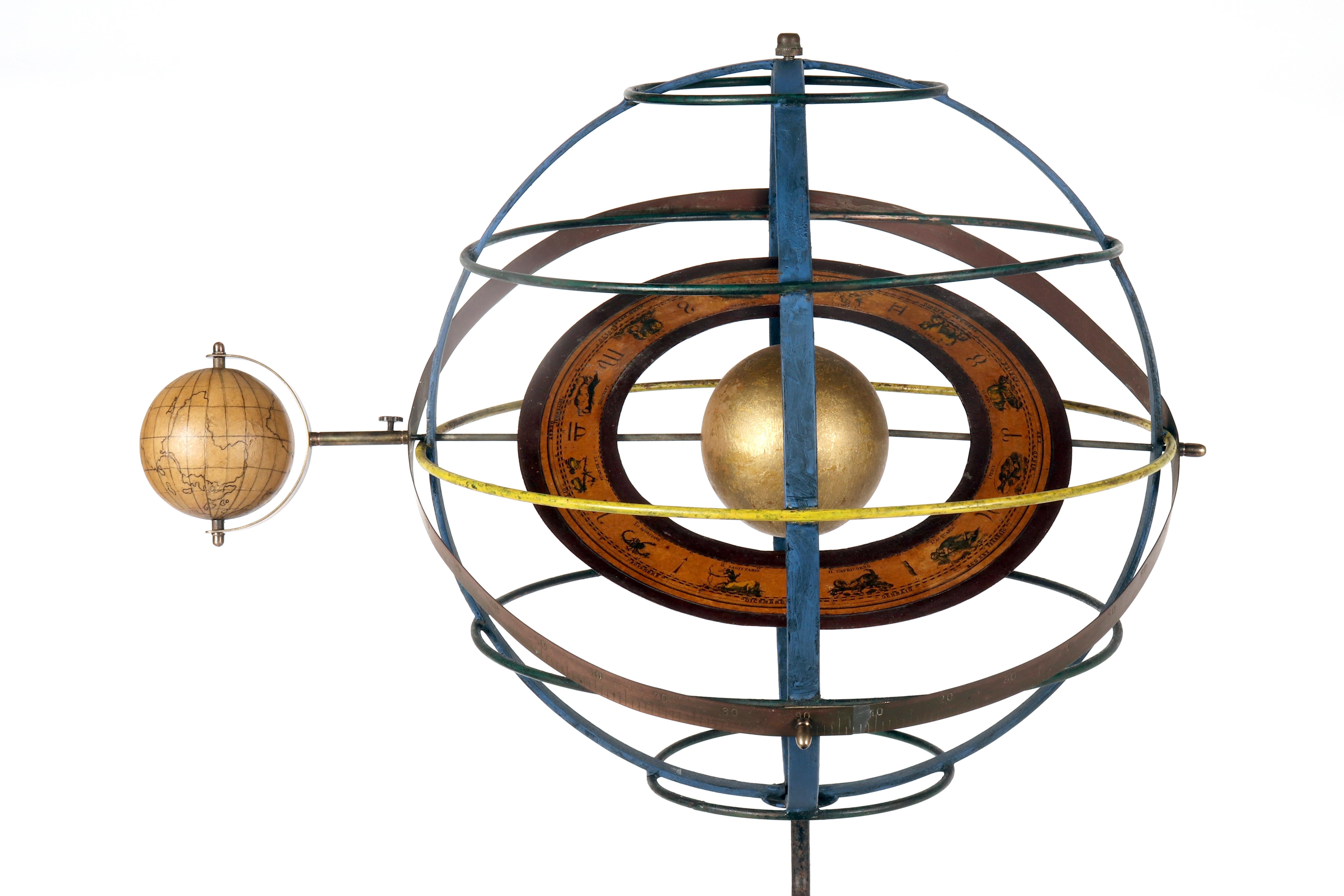 A Copernican armillary sphere, Paravia, Milan, Italy 1930 For Sale 3
