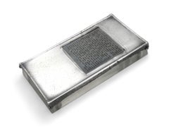 A Copper and Silver-Plated Mezuzah Case by Stanley Lechtzin, 1983. Judaica