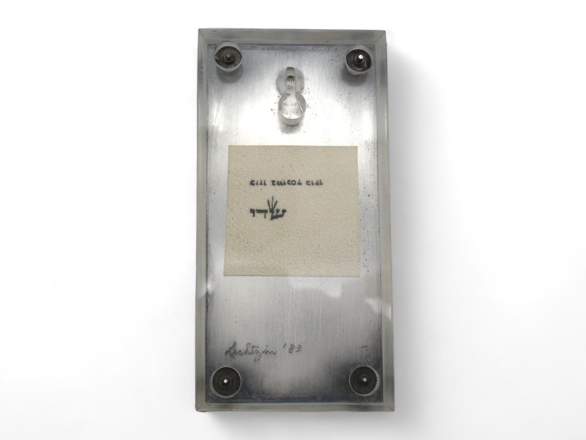 Fine XX secolo Una custodia per Mezuzah in rame e argento di Stanley Lechtzin, 1983. Judaica in vendita