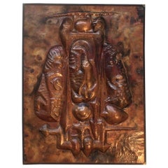 Vintage Copper Panel by Wostan