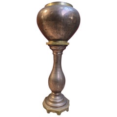 Antique A copper pedestal vas