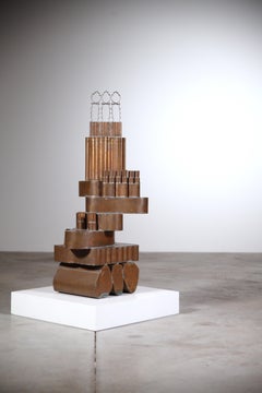 Una scultura in rame di Luciano Palmieri Italia anni '90