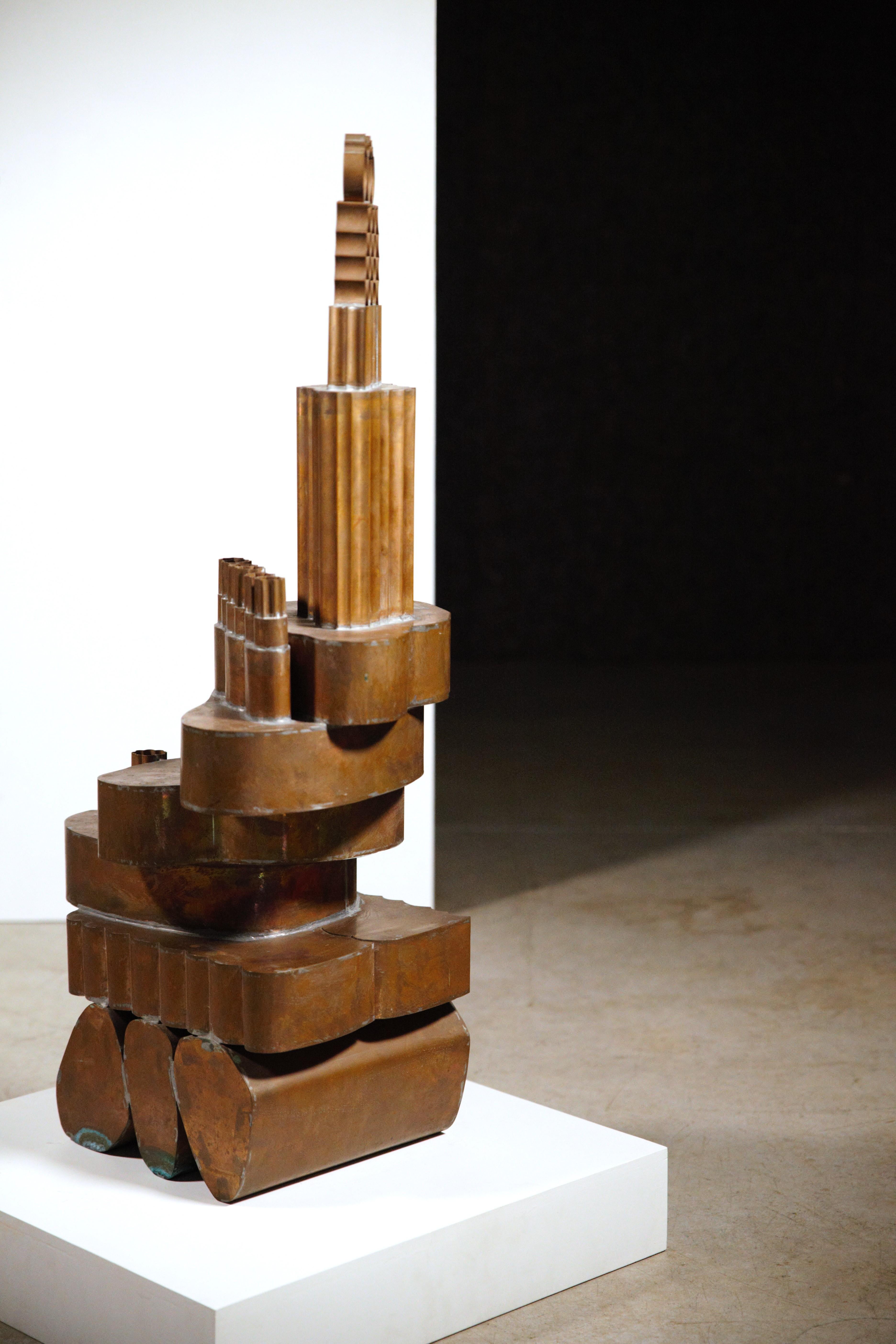 Fin du 20e siècle Sculpture en cuivre de Luciano Palmieri, Italie, années 1990 en vente