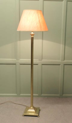 A Corinthian Column Brass Floor Lamp A lovely design