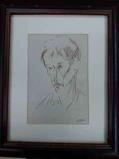 Antoni COSTA   Man  original Figurative Academician drawing painting