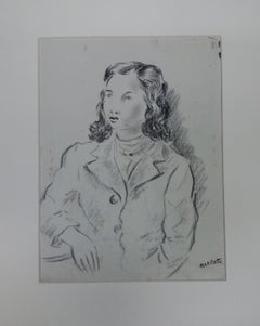 A. Costa Donna originale figurativo disegno pittura
