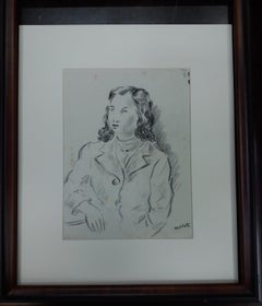 A. Costa Donna originale figurativo disegno pittura