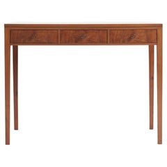 A Cotswold School Yew Wood Console Table