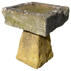 Antique Cotswold Stone Birdbath