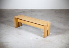 A Cottage Bench by Charlotte Perriand Les Arcs France 1970's