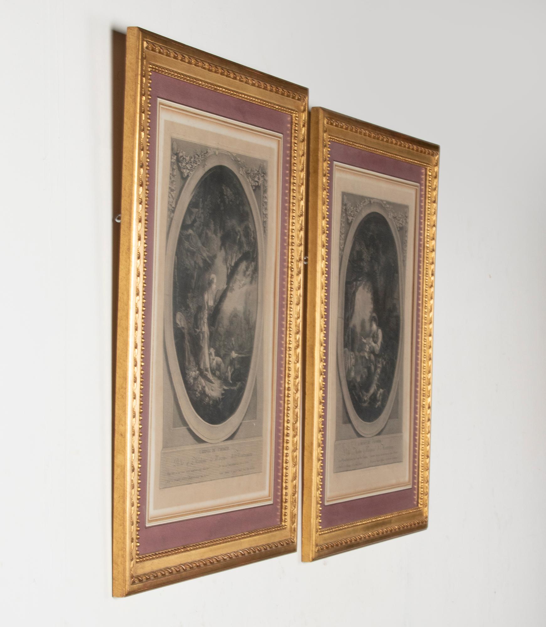 Couple of 19th Century French Engravings in Gilt Frames 11