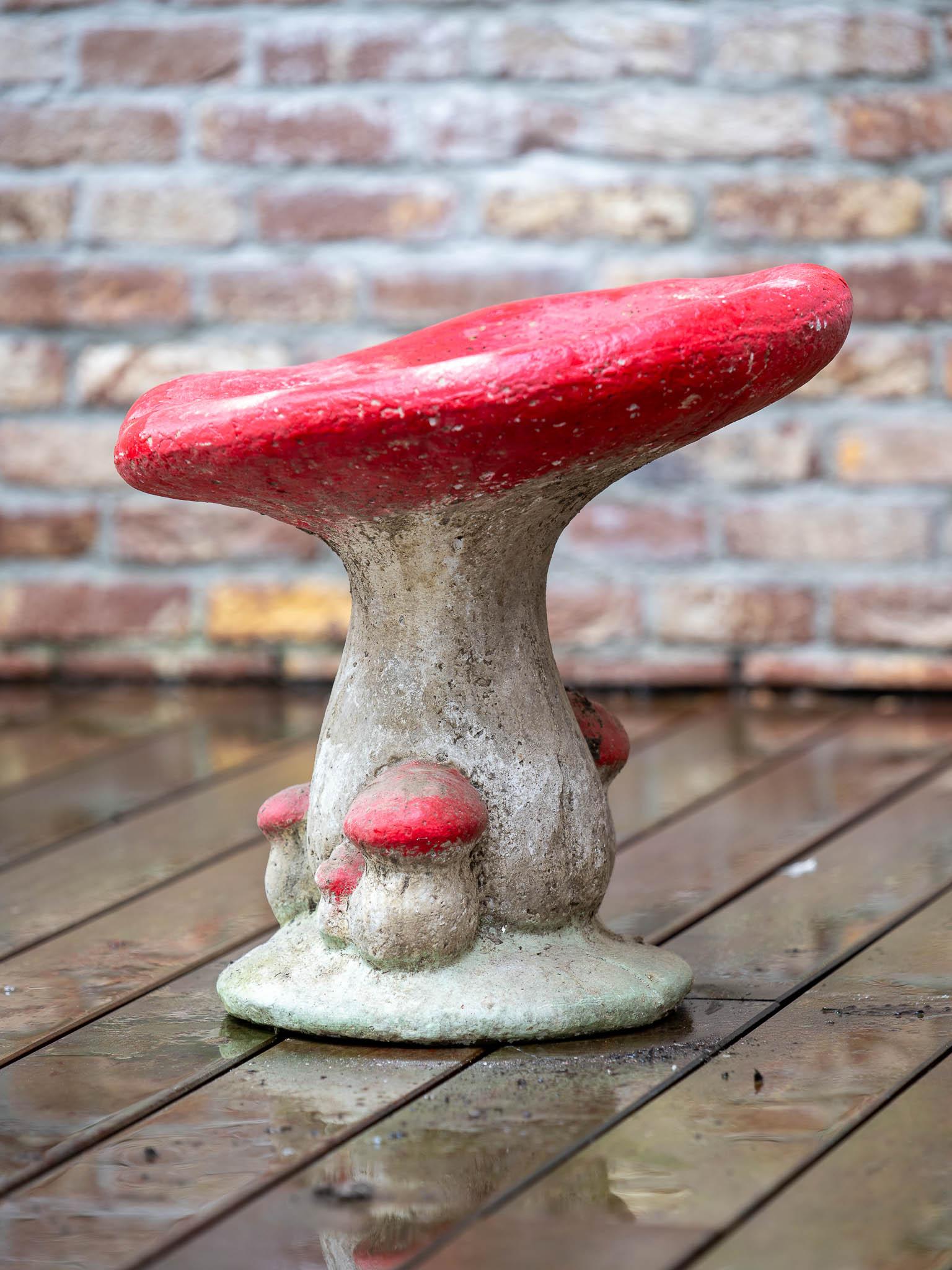 red mushroom stool