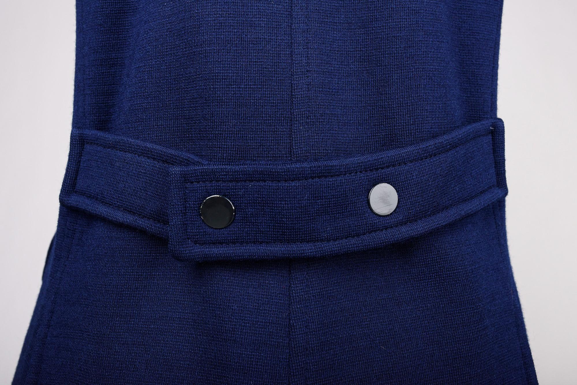 A Courrèges Hyperbole Jersey Navy Trouser Suit - France Circa 1972 8