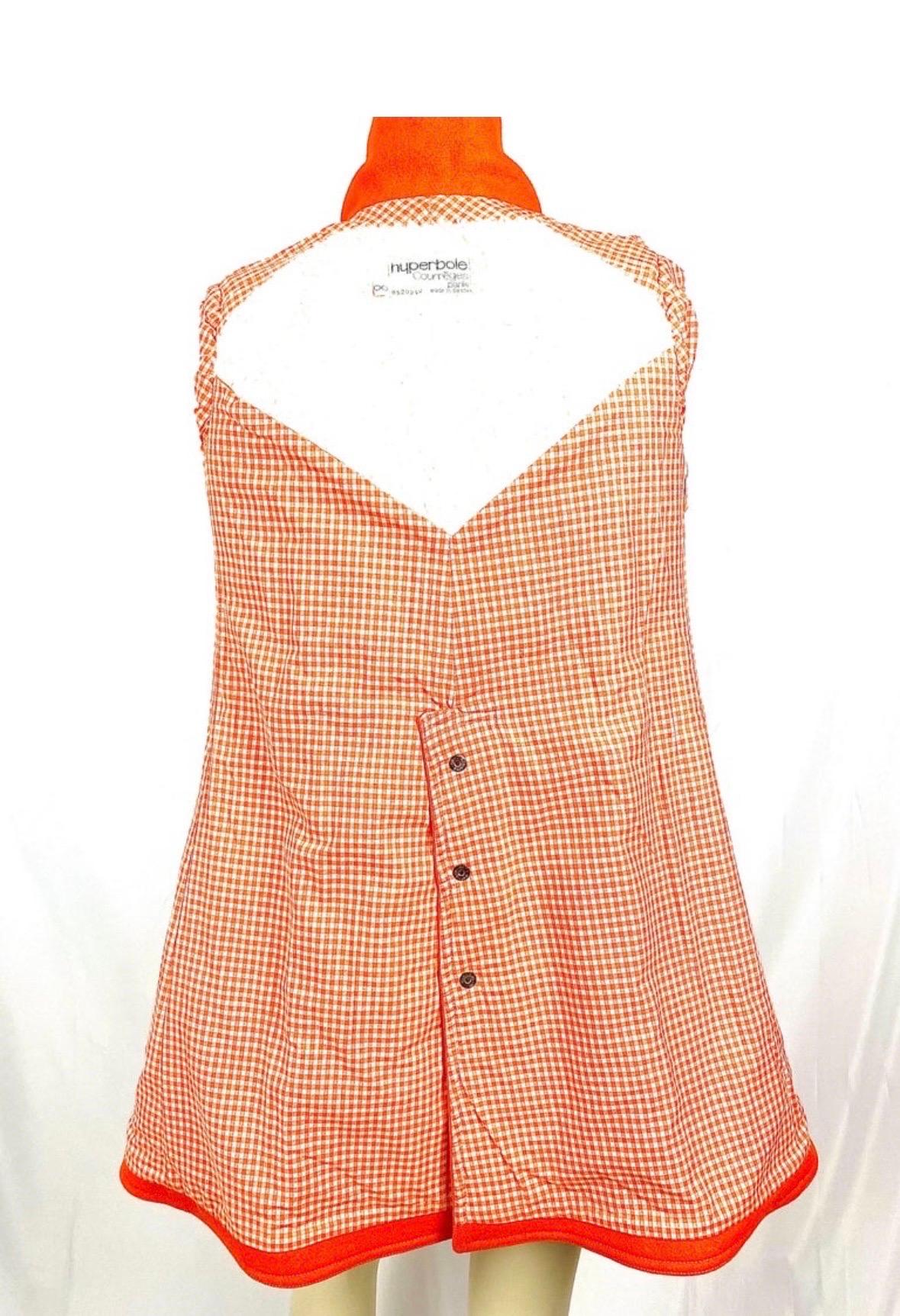 A. Courréges Hyperbole wool orange trouser suit from 1970 For Sale 10