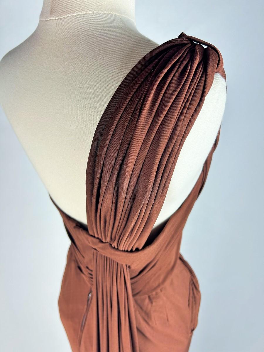 A Couture Evening dress by Maison Paquin/Antonio Del Castillo - France C. 1949 For Sale 5