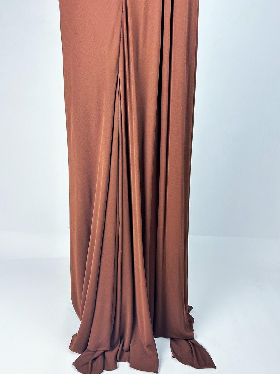 A Couture Evening dress by Maison Paquin/Antonio Del Castillo - France C. 1949 For Sale 6