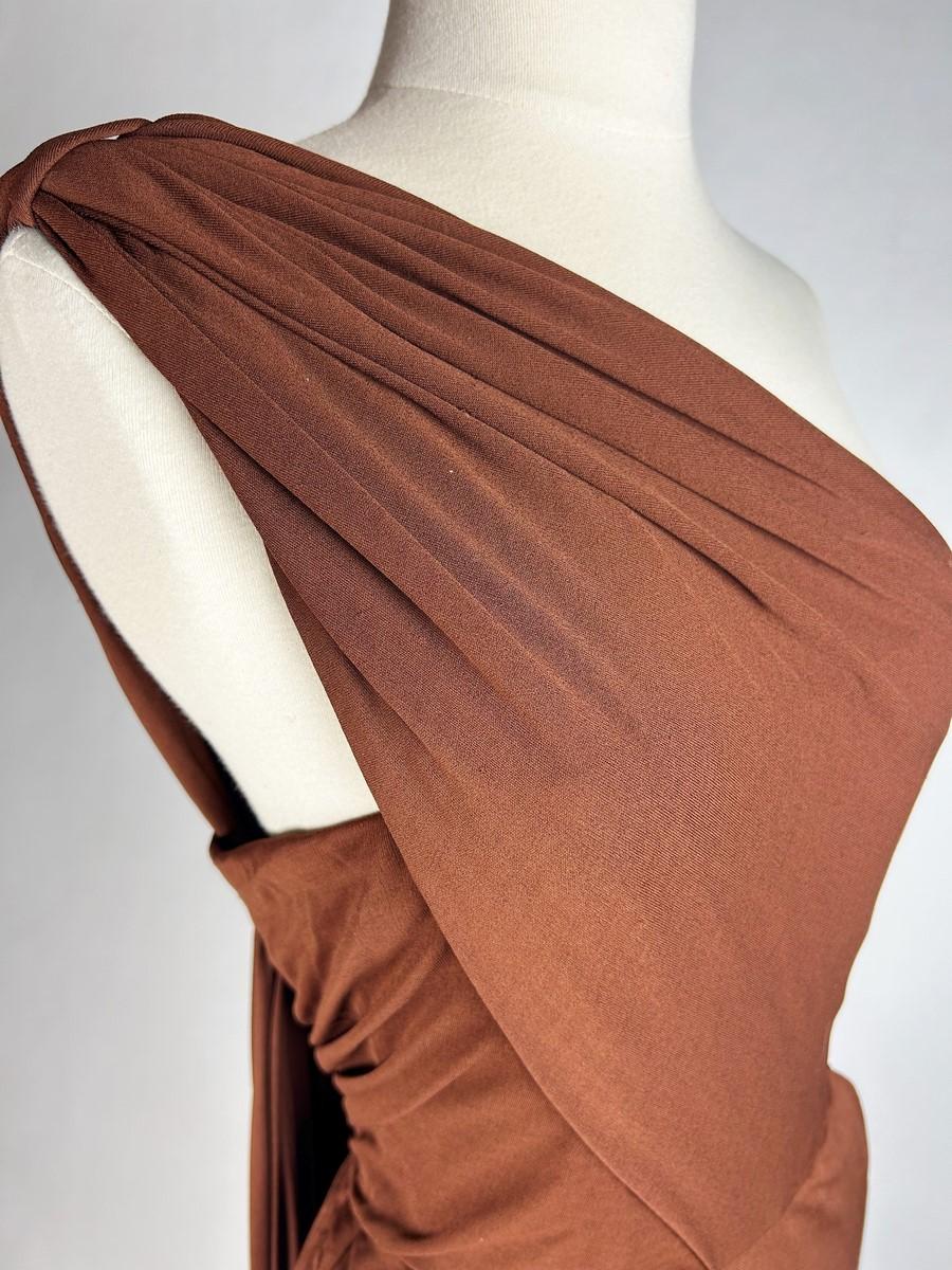 A Couture Evening dress by Maison Paquin/Antonio Del Castillo - France C. 1949 For Sale 7