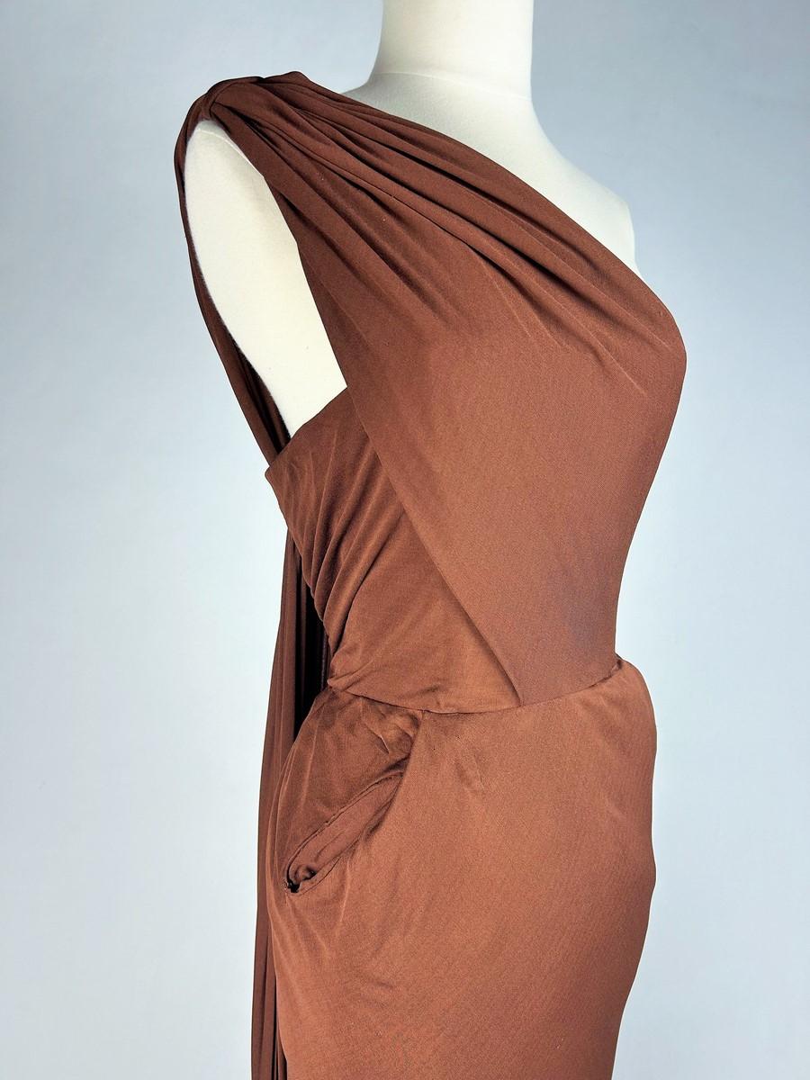 Women's A Couture Evening dress by Maison Paquin/Antonio Del Castillo - France C. 1949 For Sale