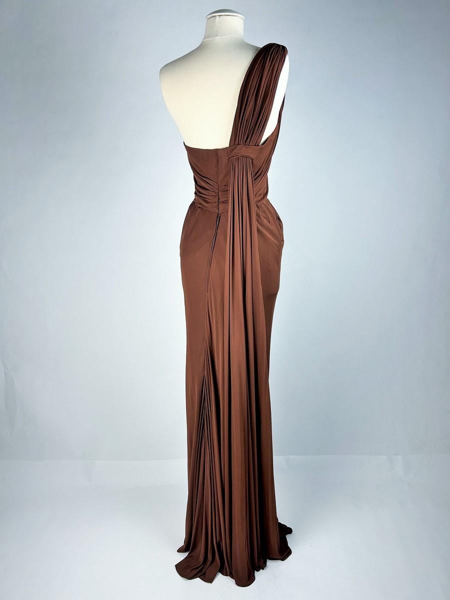 A Couture Evening dress by Maison Paquin/Antonio Del Castillo - France C. 1949 For Sale 3